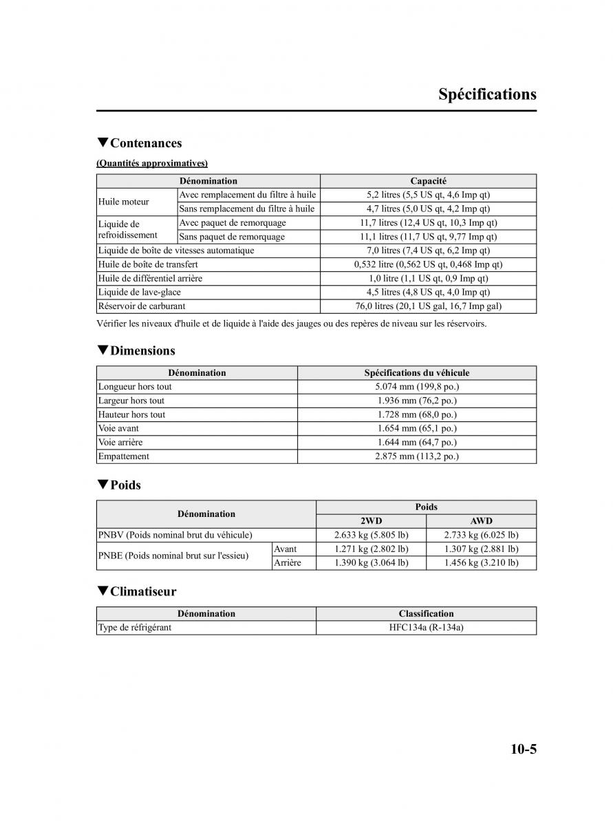 Mazda CX 9 owners manual manuel du proprietaire / page 527