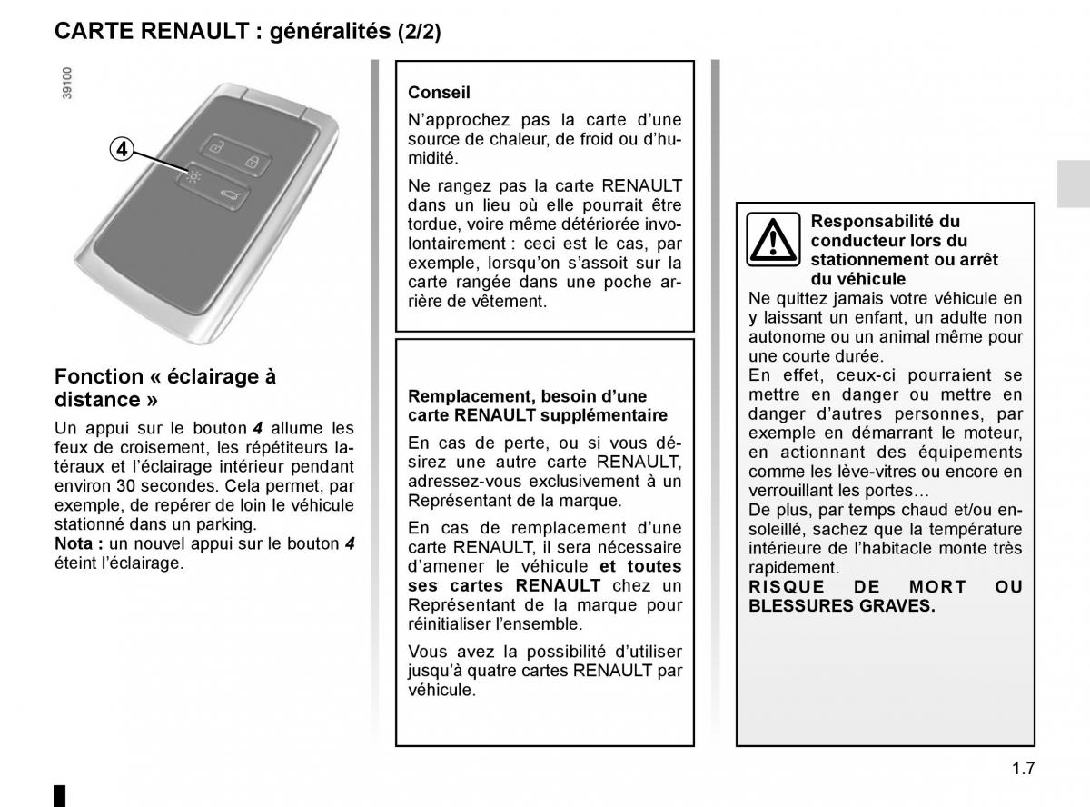 Renault Kadjar owners manual manuel du proprietaire / page 13