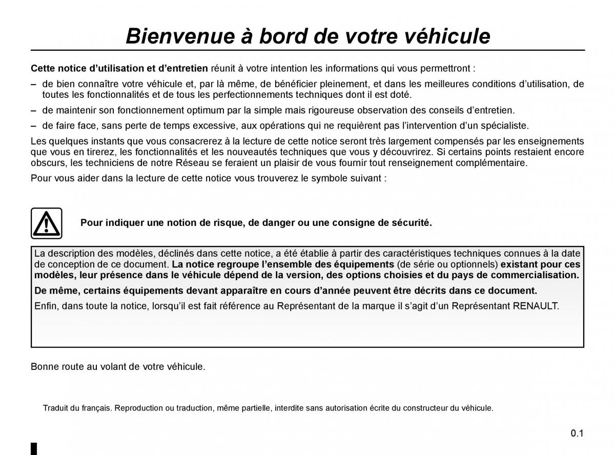 Renault Kadjar owners manual manuel du proprietaire / page 3