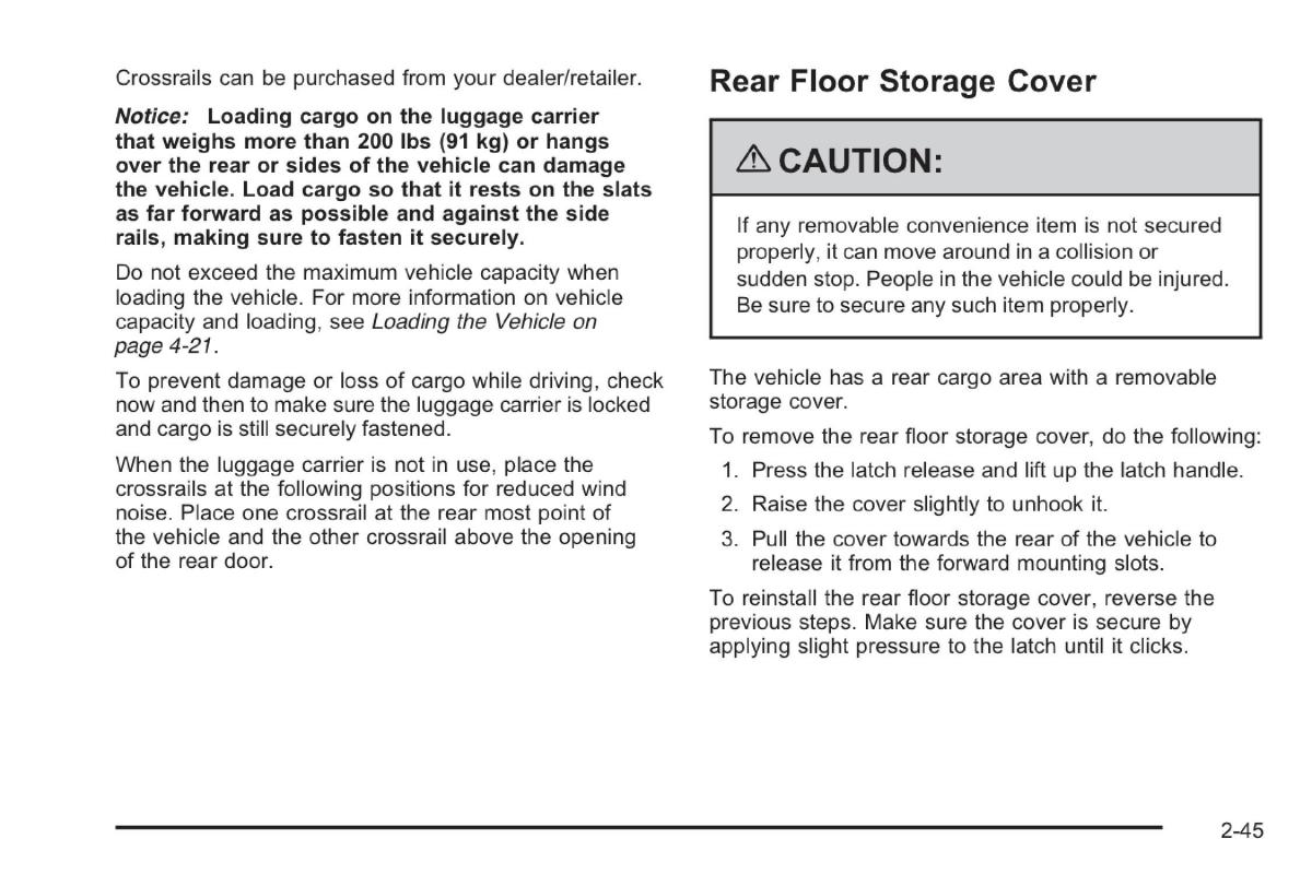 Saab 9 7X owners manual / page 30