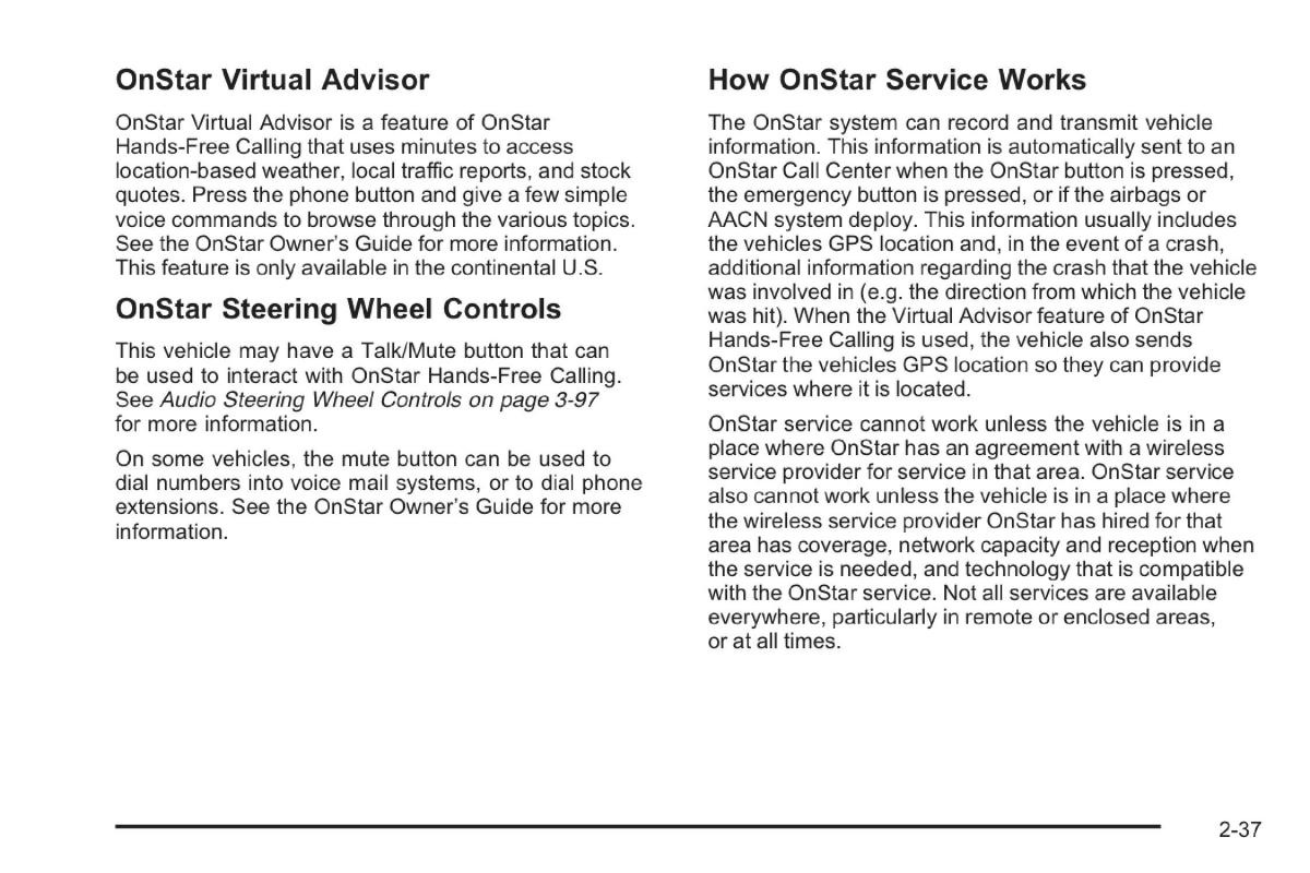 Saab 9 7X owners manual / page 22