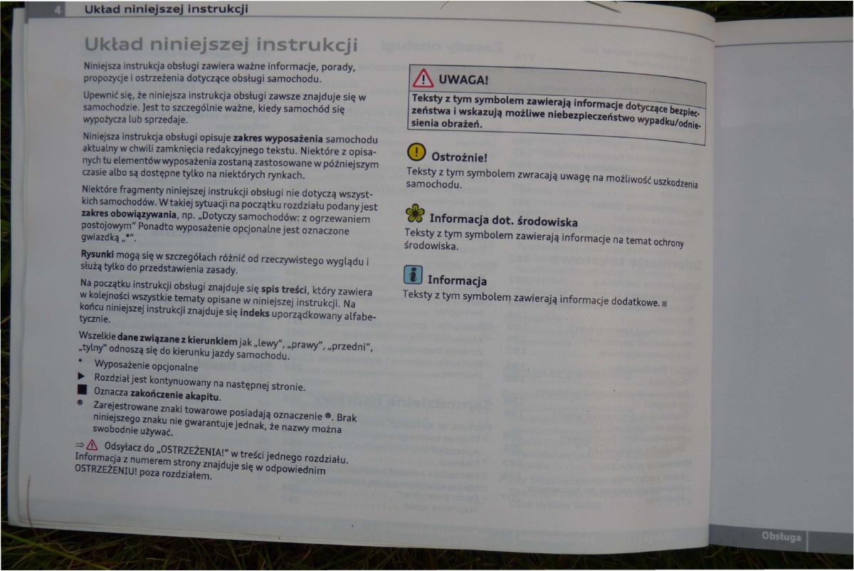 manual  Audi A4 B8 instrukcja / page 6