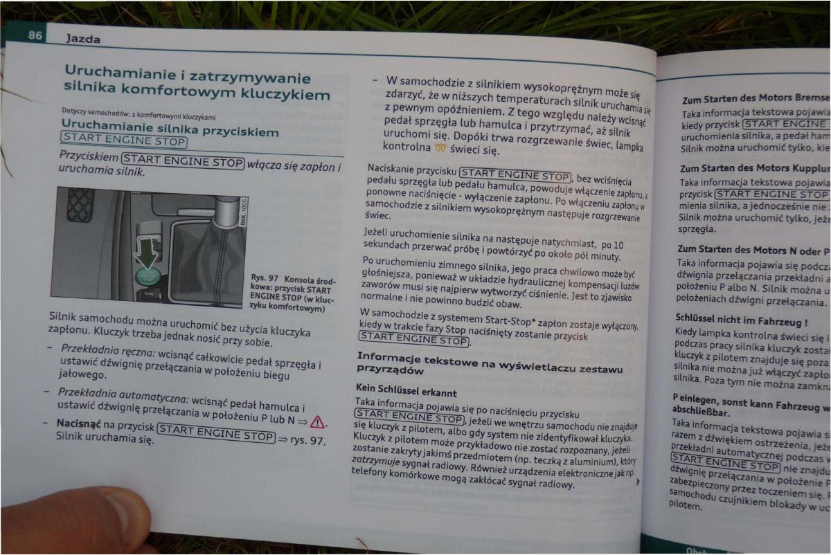 instrukcja obsługi Audi A4 B8 Audi A4 B8 instrukcja / page 88