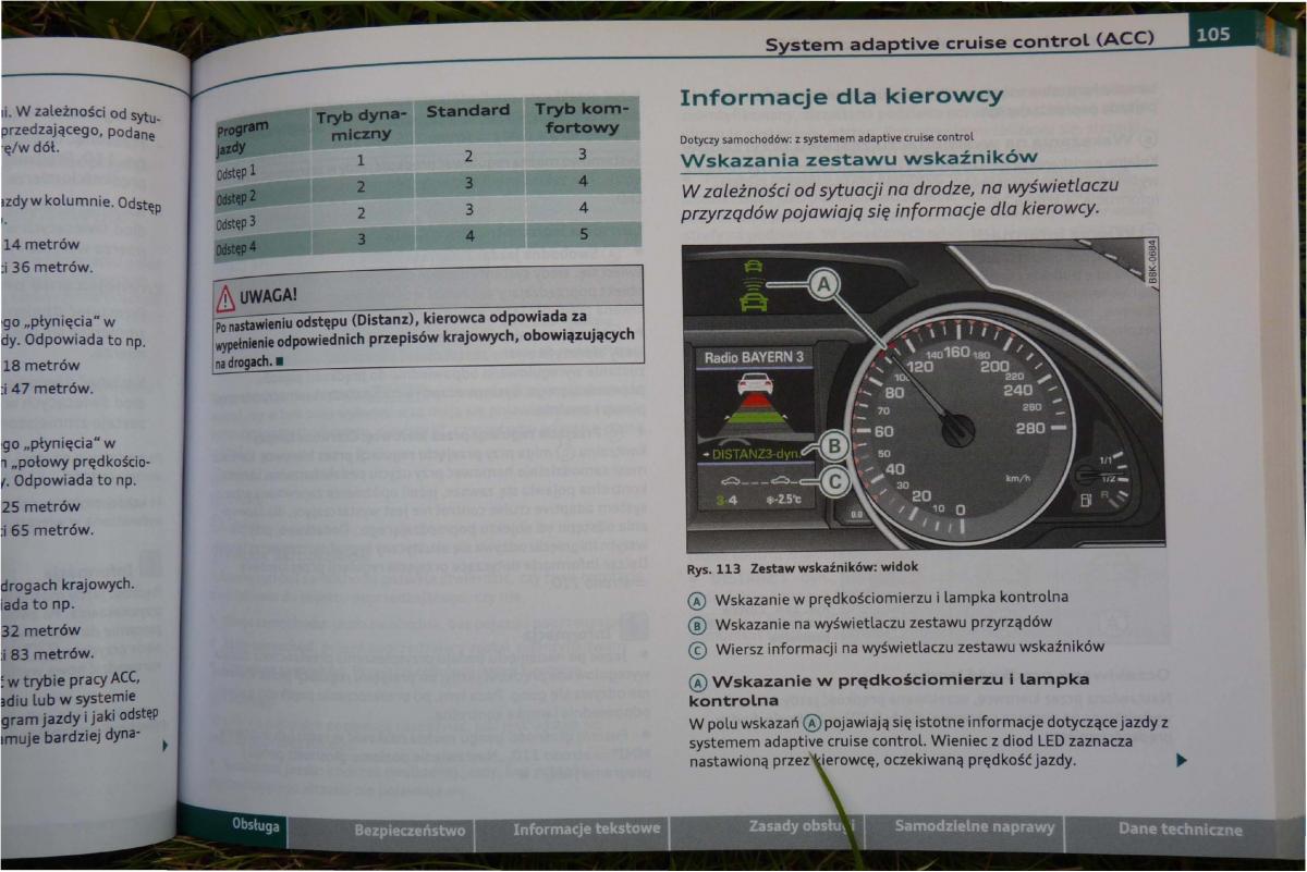 instrukcja obsługi Audi A4 B8 Audi A4 B8 instrukcja / page 107