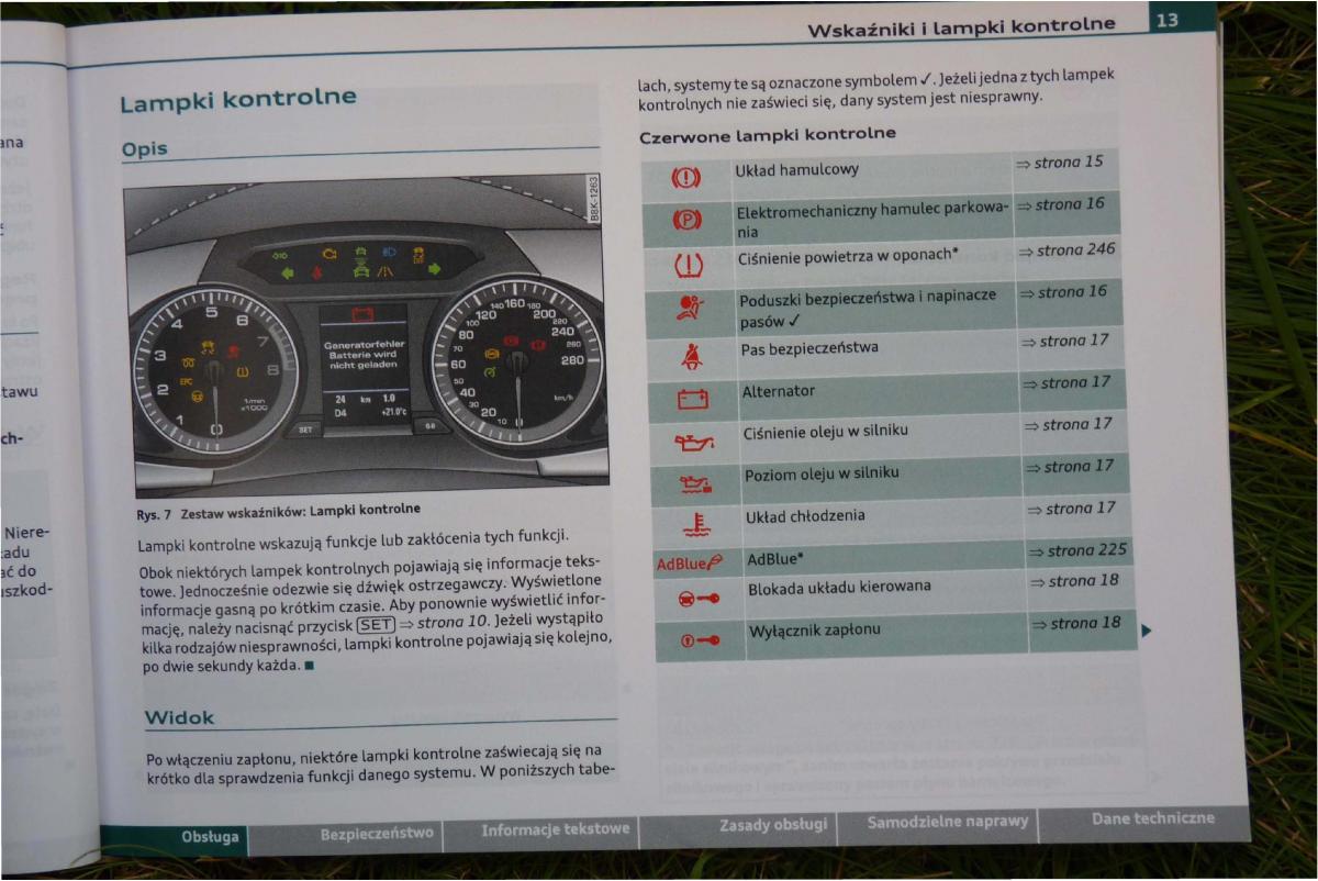 Audi A4 B8 instrukcja / page 15