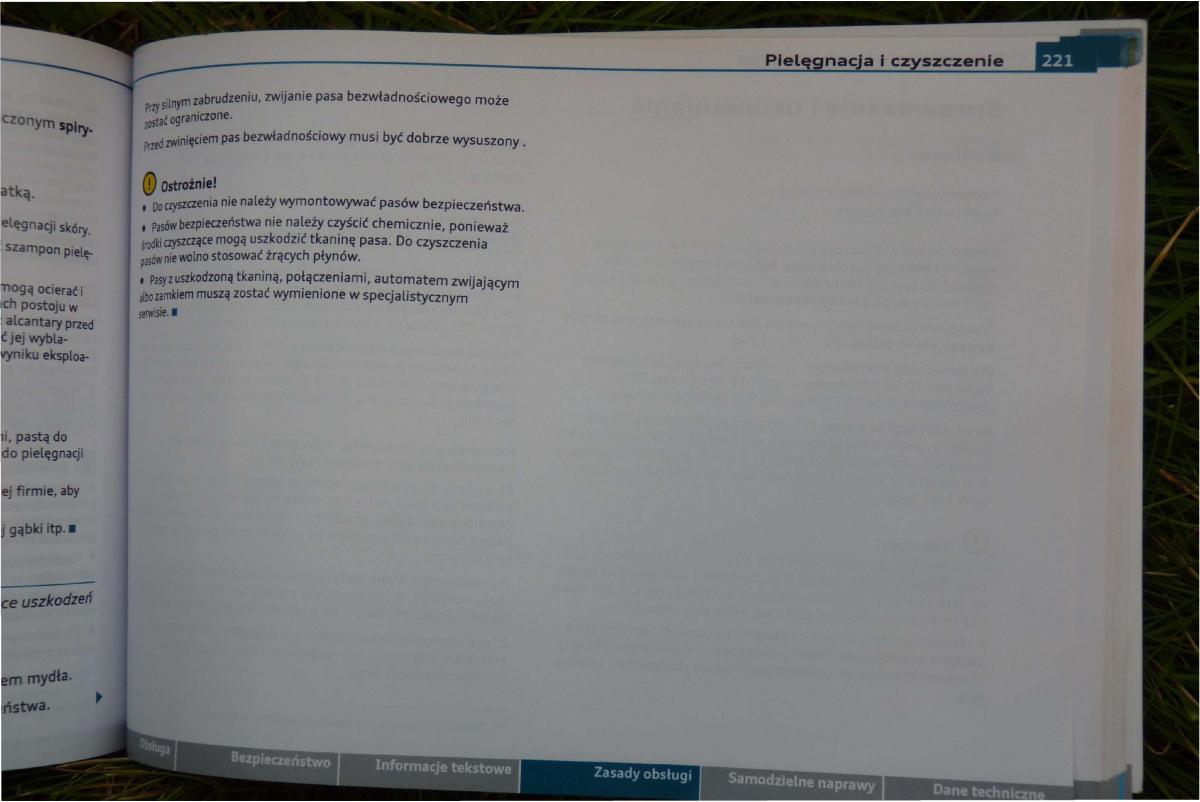 Audi A4 B8 instrukcja obslugi / page 223