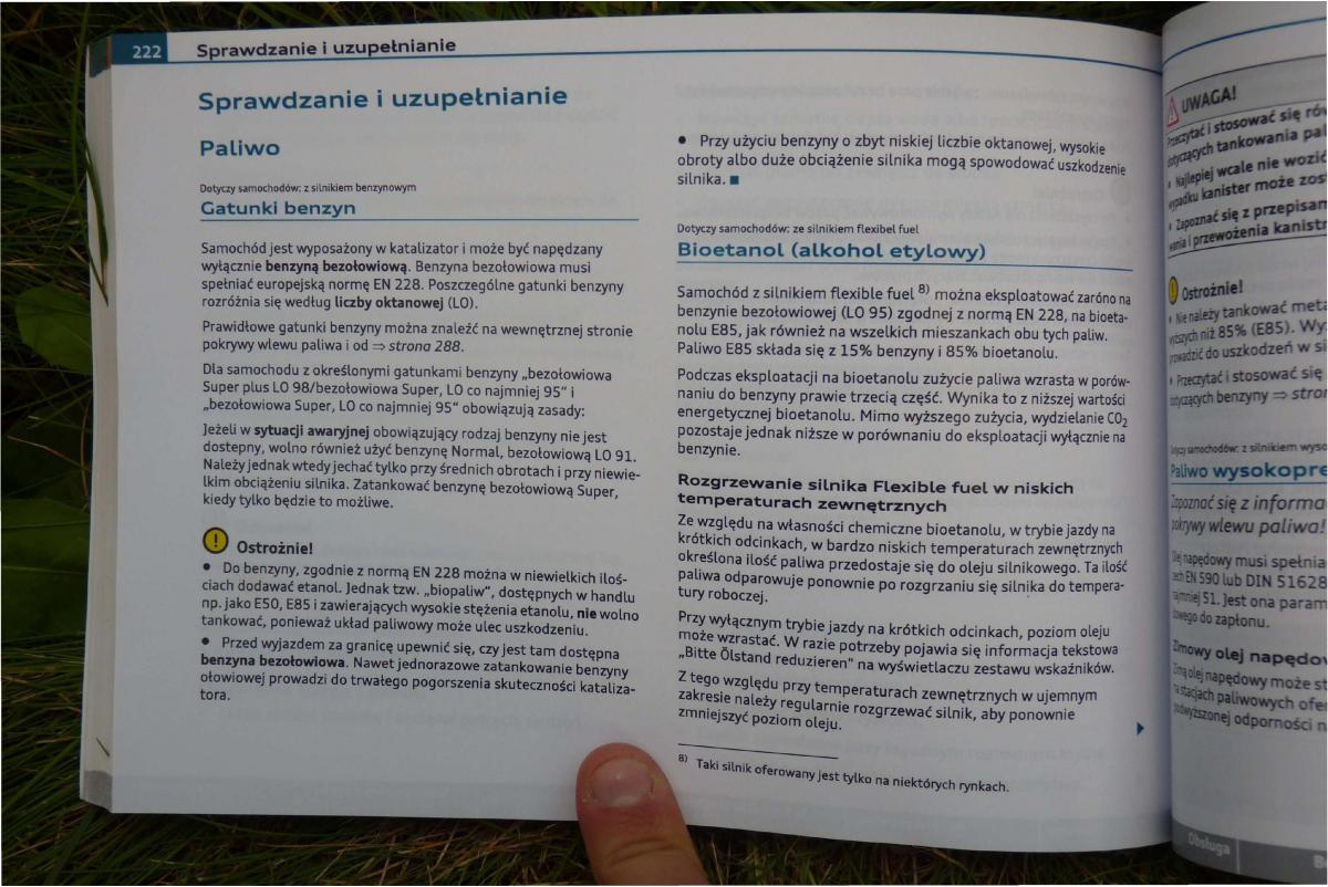instrukcja obsługi Audi A4 B8 Audi A4 B8 instrukcja / page 224