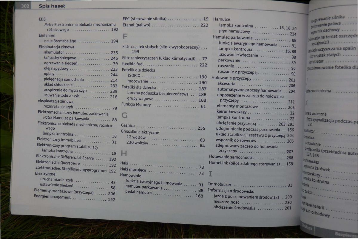 Audi A4 B8 instrukcja obslugi / page 304