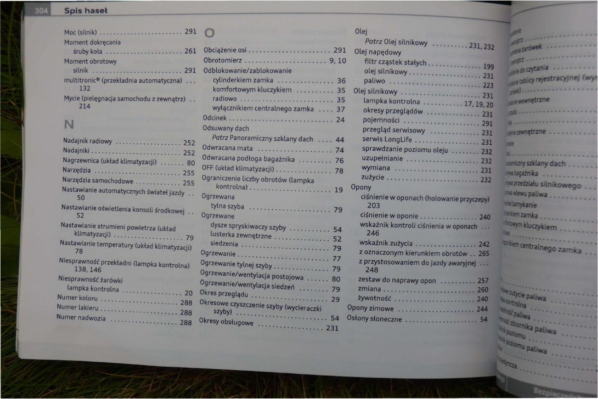 Audi A4 B8 instrukcja obslugi / page 306