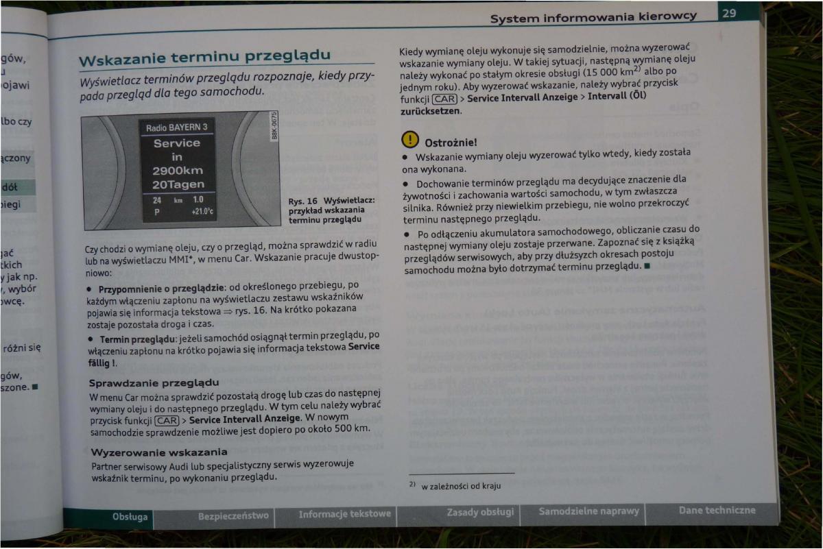 Audi A4 B8 instrukcja / page 31