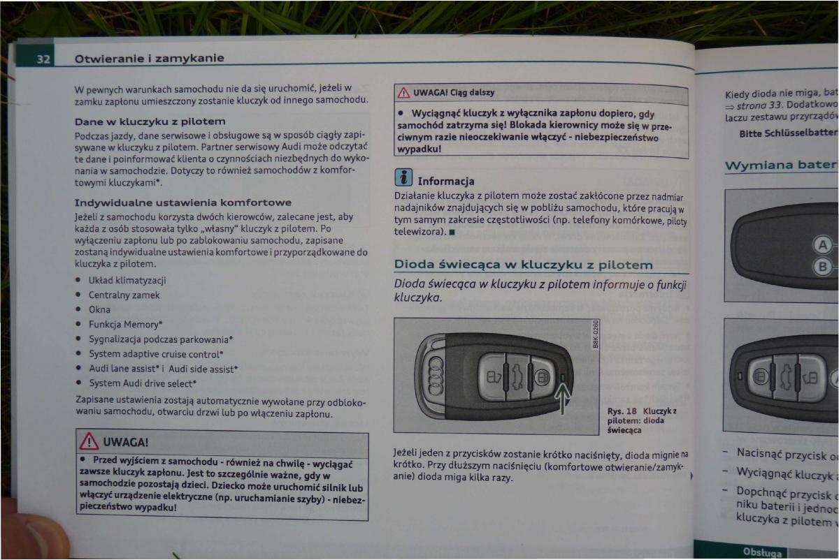 Audi A4 B8 instrukcja obslugi / page 34