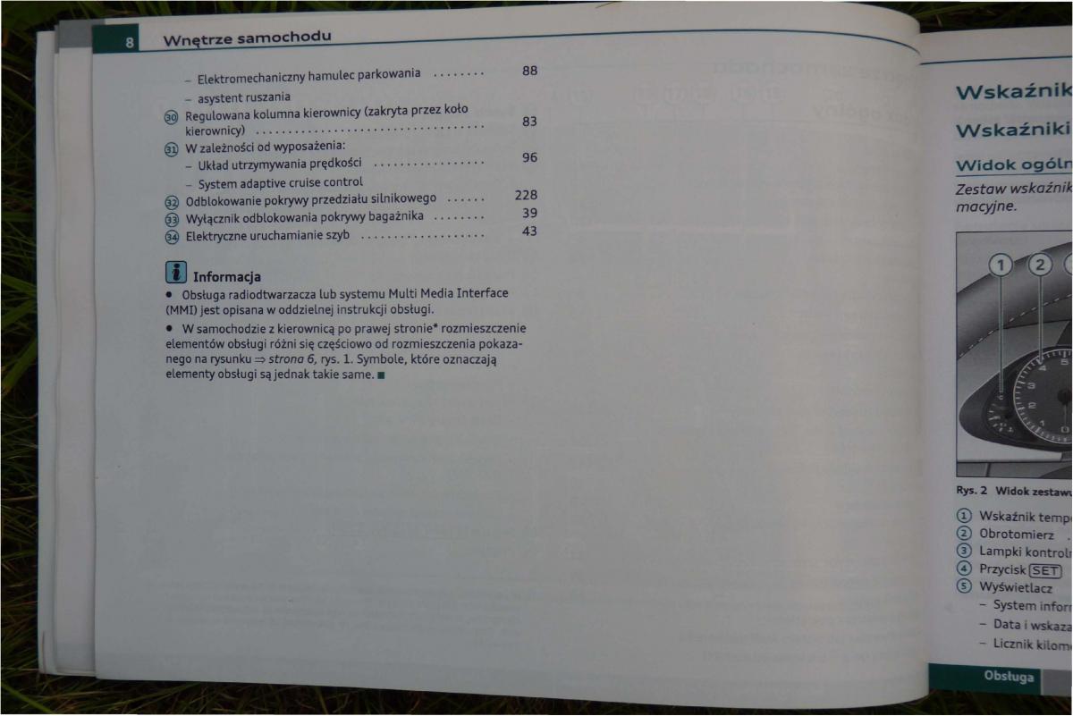 Audi A4 B8 instrukcja obslugi / page 10