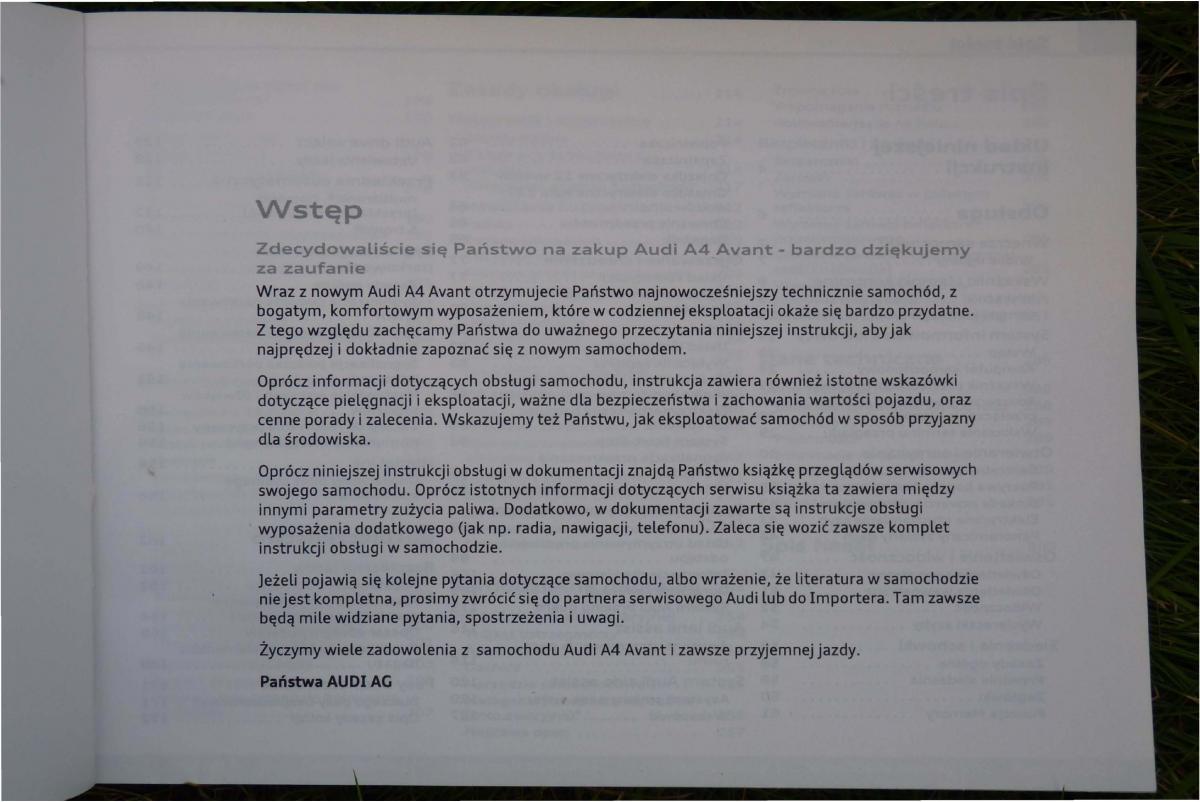 manual  Audi A4 B8 instrukcja / page 3