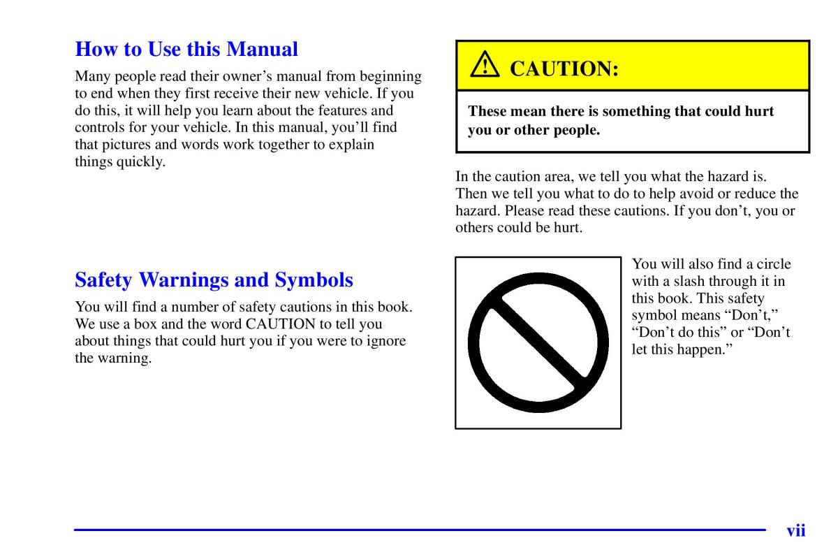 manual  Pontiac Sunfire owners manual / page 9