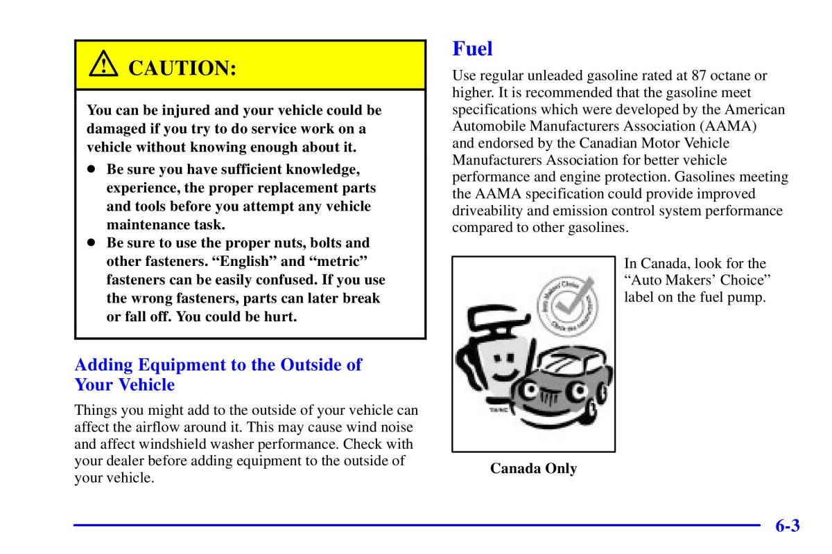 Pontiac Sunfire owners manual / page 248