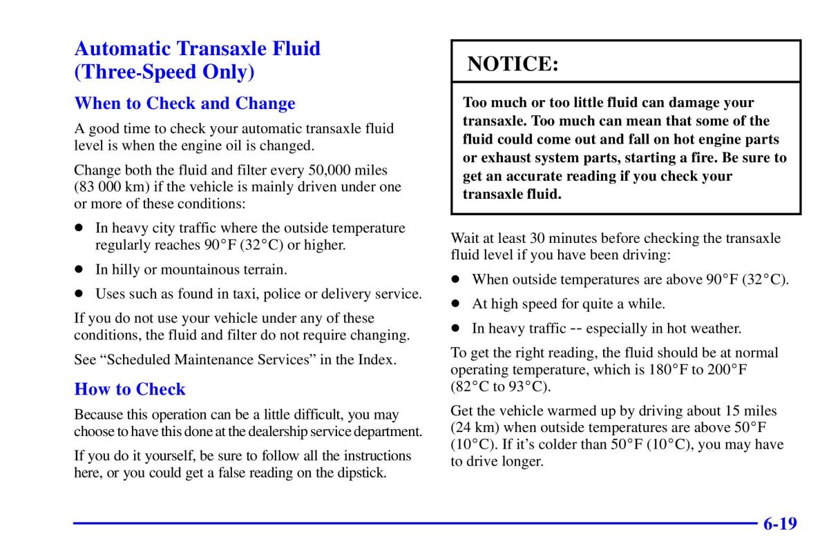 Pontiac Sunfire owners manual / page 264