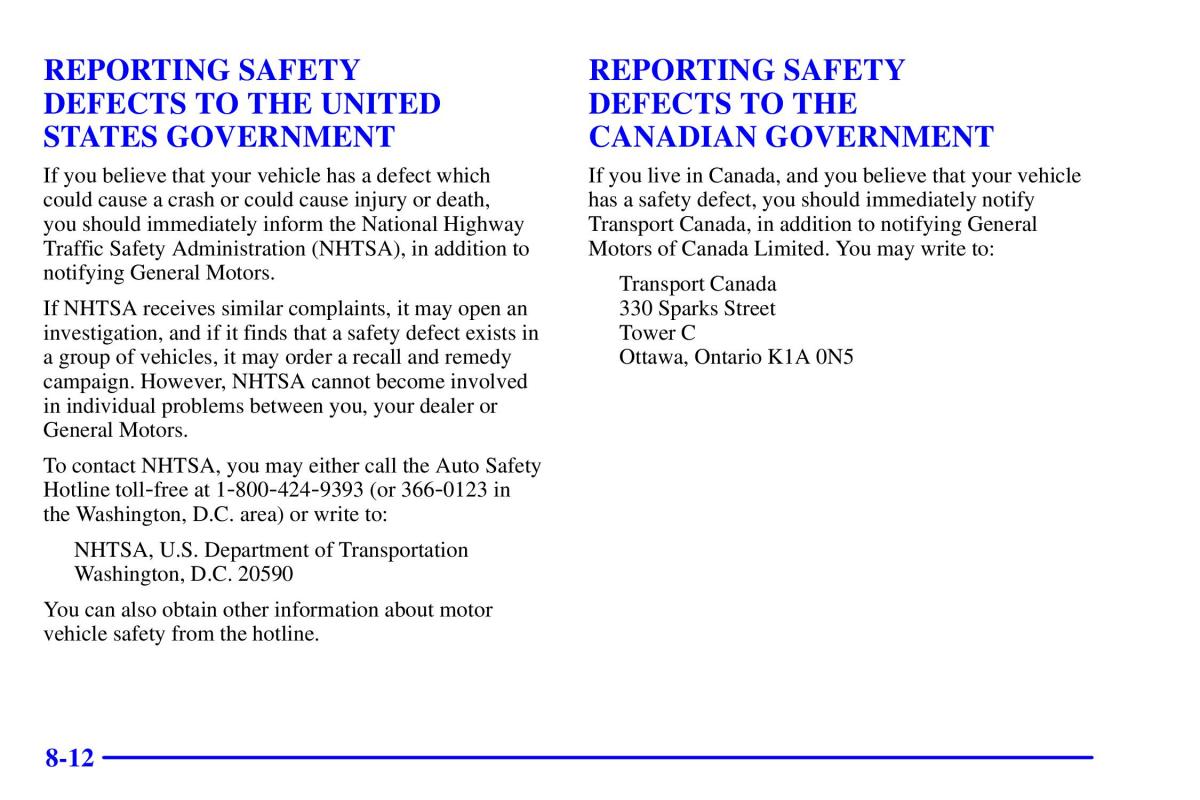 manual  Pontiac Sunfire owners manual / page 361