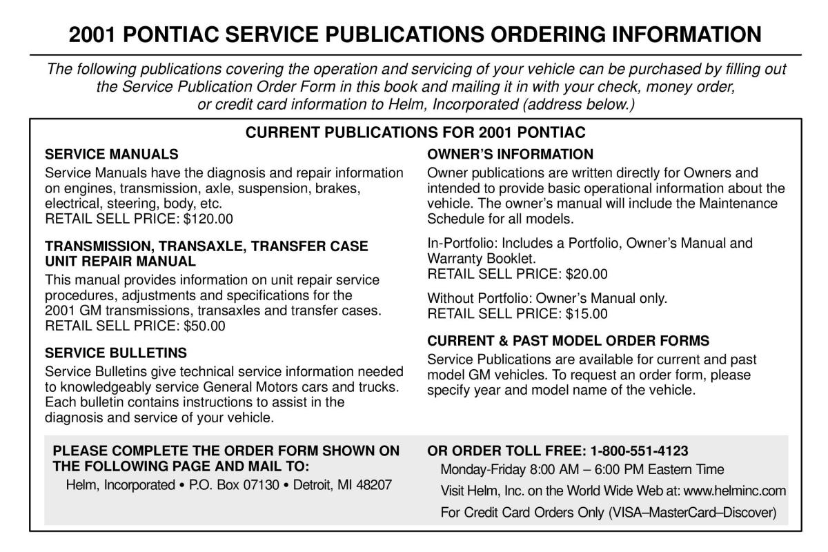 manual  Pontiac Sunfire owners manual / page 363