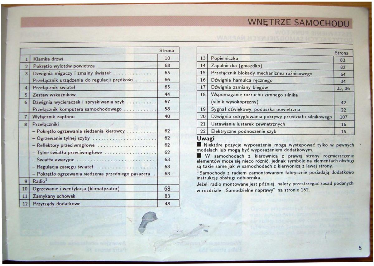 manual  Audi 80 B4 instrukcja / page 7