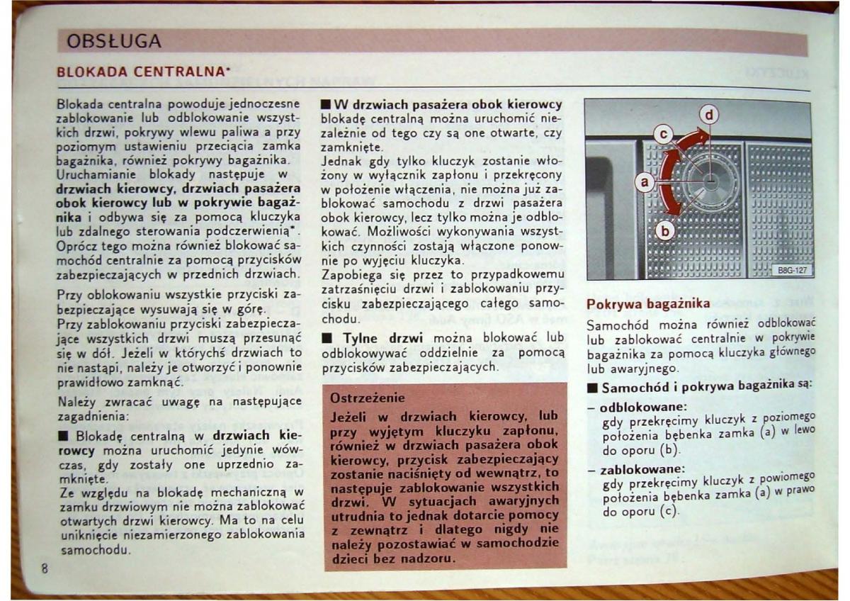 manual  Audi 80 B4 instrukcja / page 10