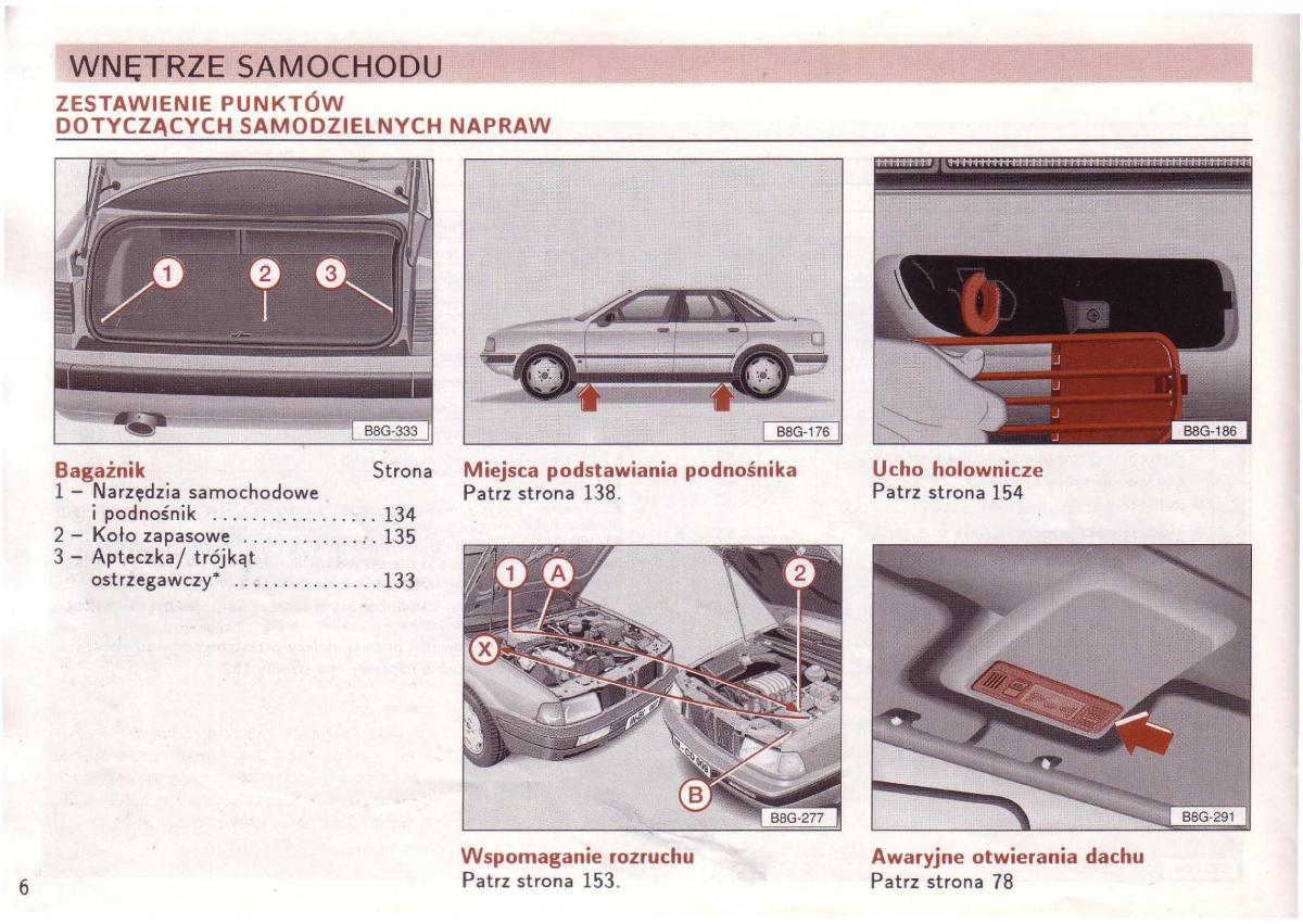 Audi 80 B4 instrukcja obslugi / page 8