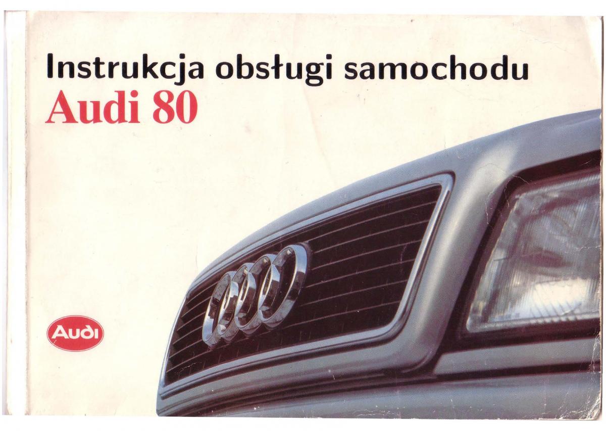 Audi 80 B4 instrukcja obslugi / page 1