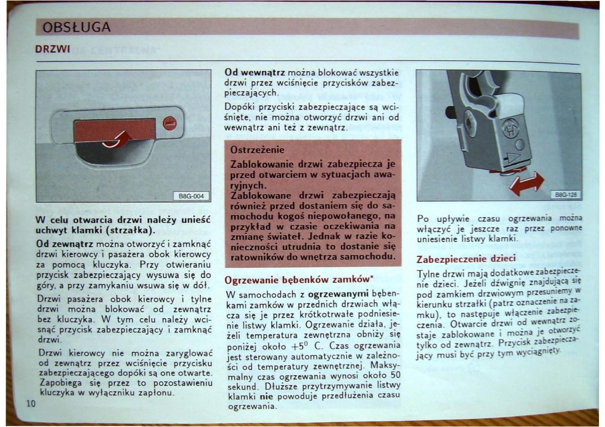 Audi 80 B4 instrukcja obslugi / page 12
