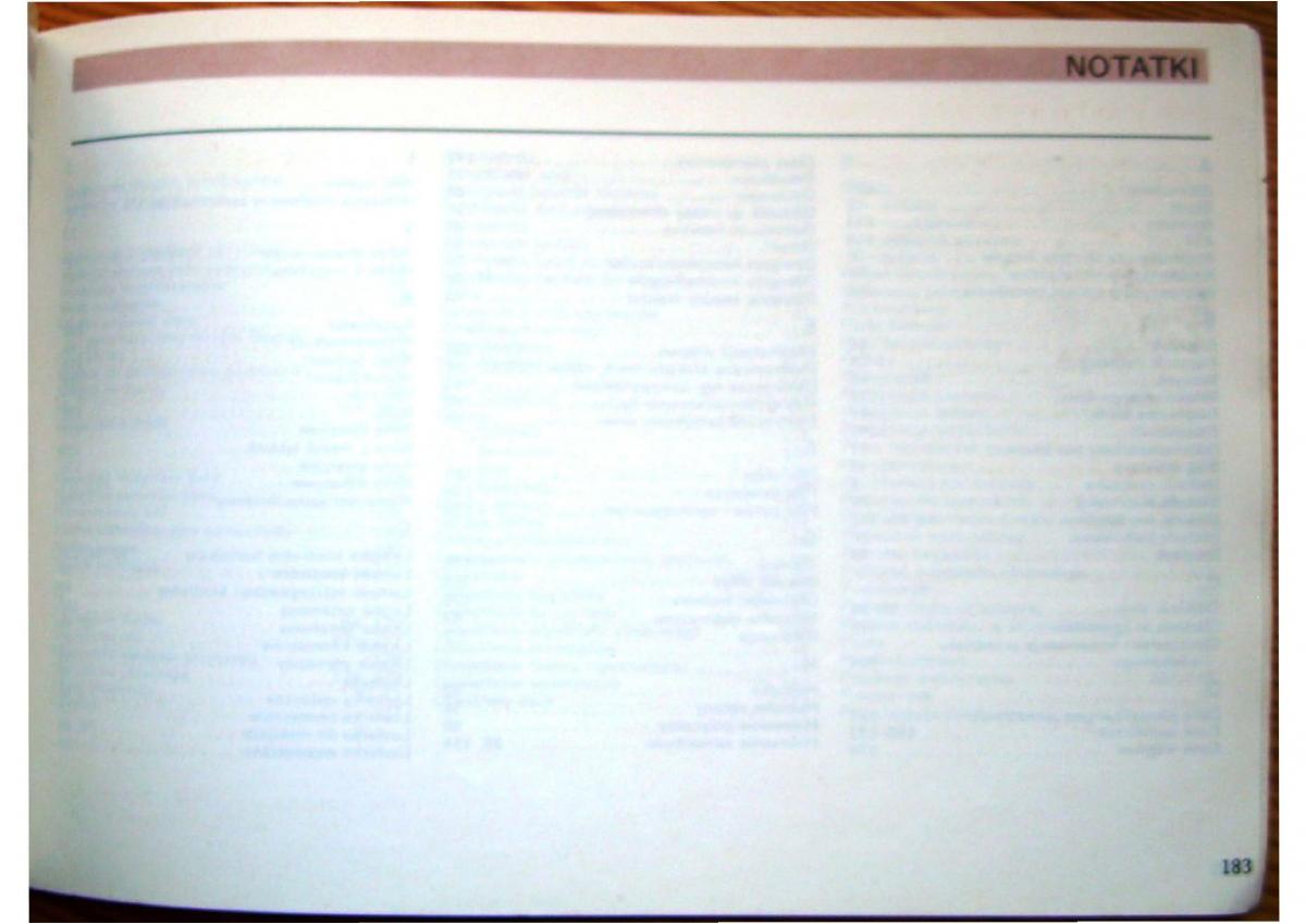 Audi 80 B4 instrukcja obslugi / page 185