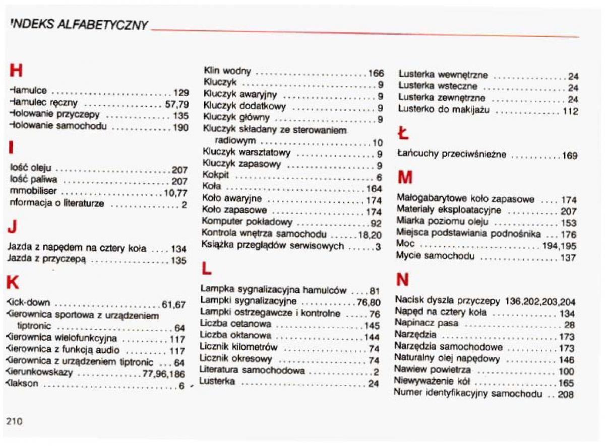 Audi A4 B5 8D instrukcja obslugi / page 211