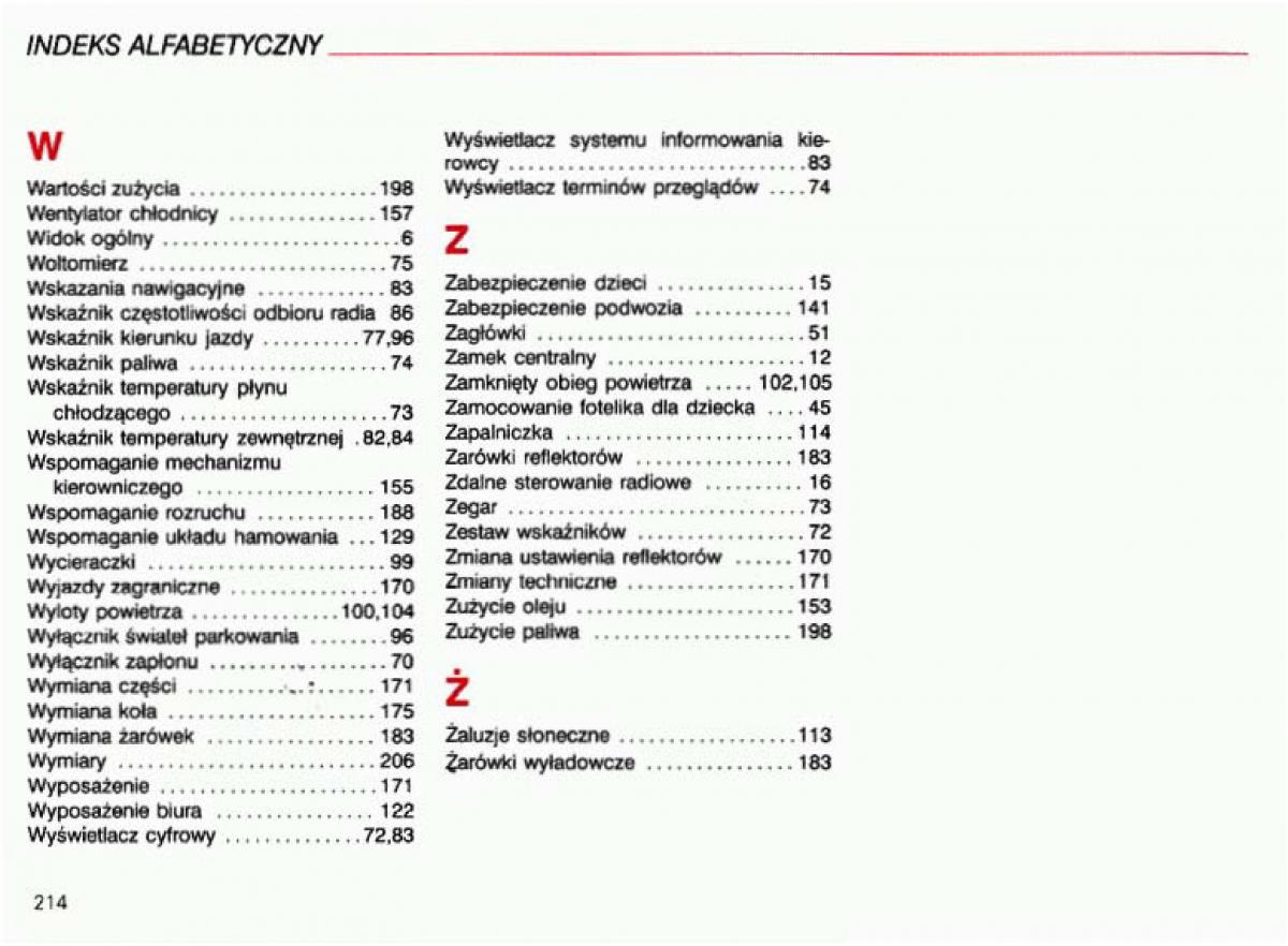 manual  Audi A4 B5 8D instrukcja / page 215