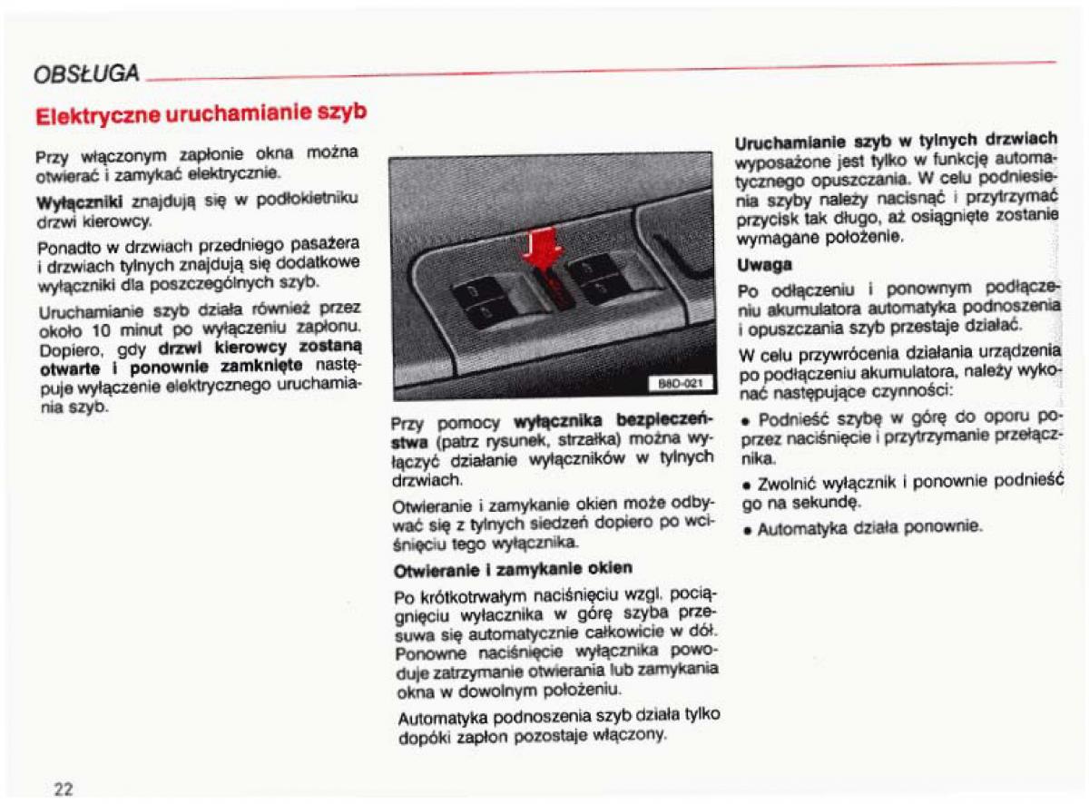 manual  Audi A4 B5 8D instrukcja / page 23