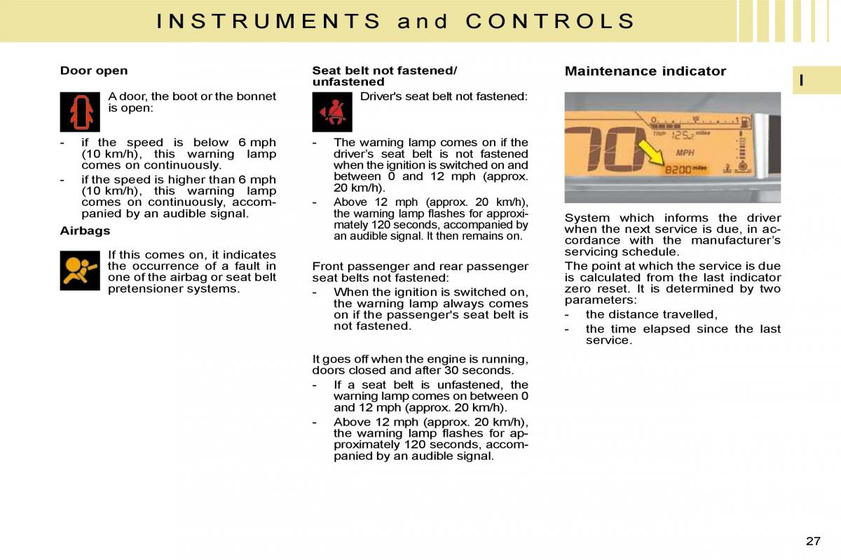 manual  Citroen C4 I 1 owners manual / page 6