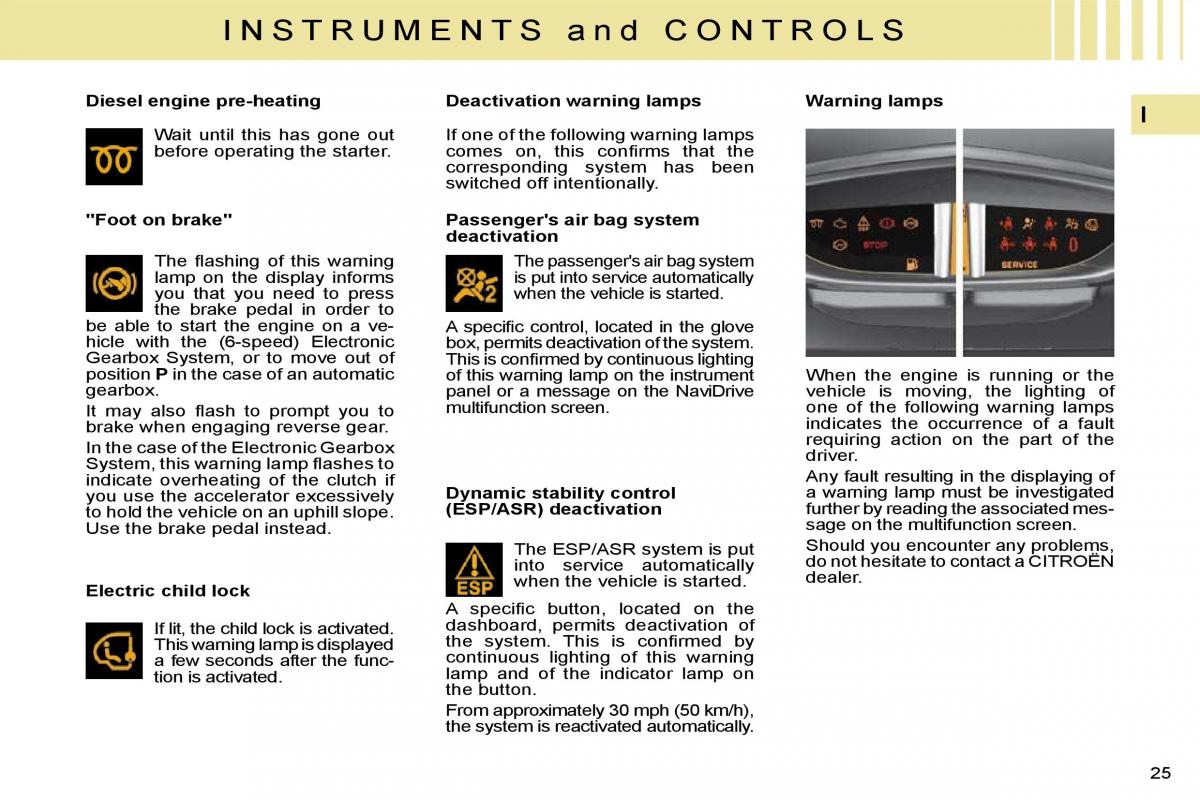 manual  Citroen C4 I 1 owners manual / page 8