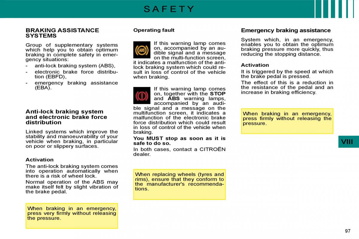 Citroen C4 I 1 owners manual / page 100