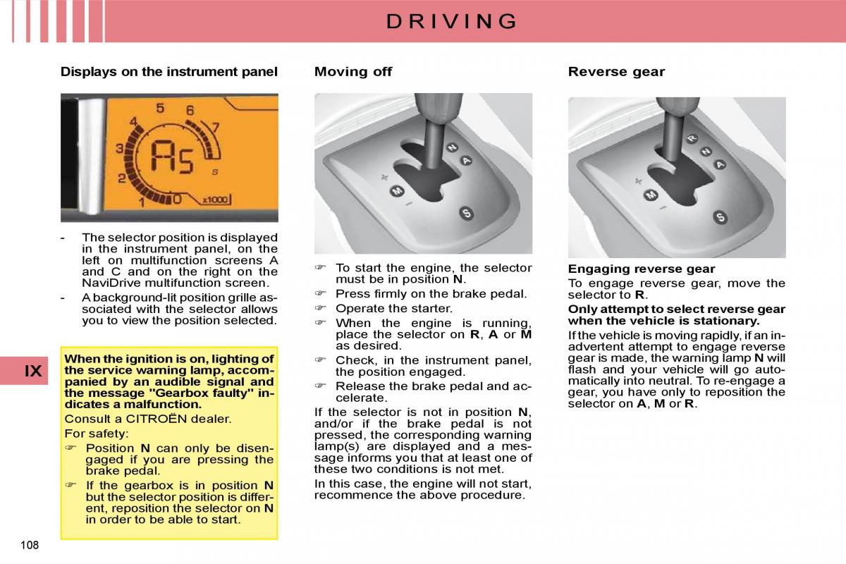 Citroen C4 I 1 owners manual / page 113