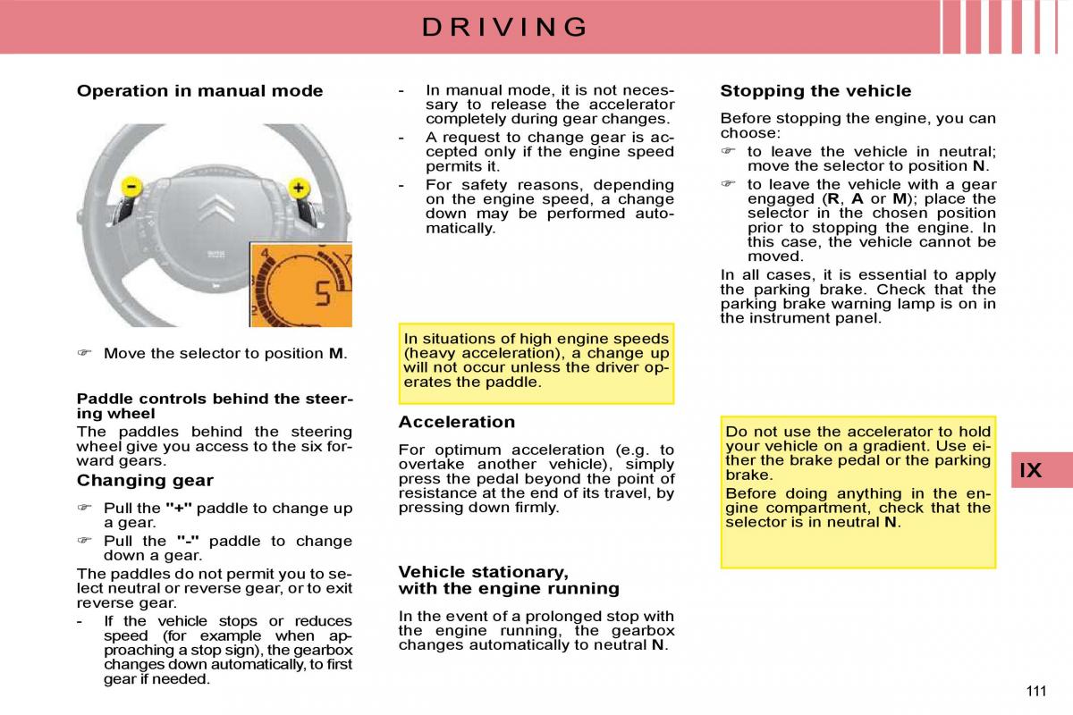 Citroen C4 I 1 owners manual / page 116