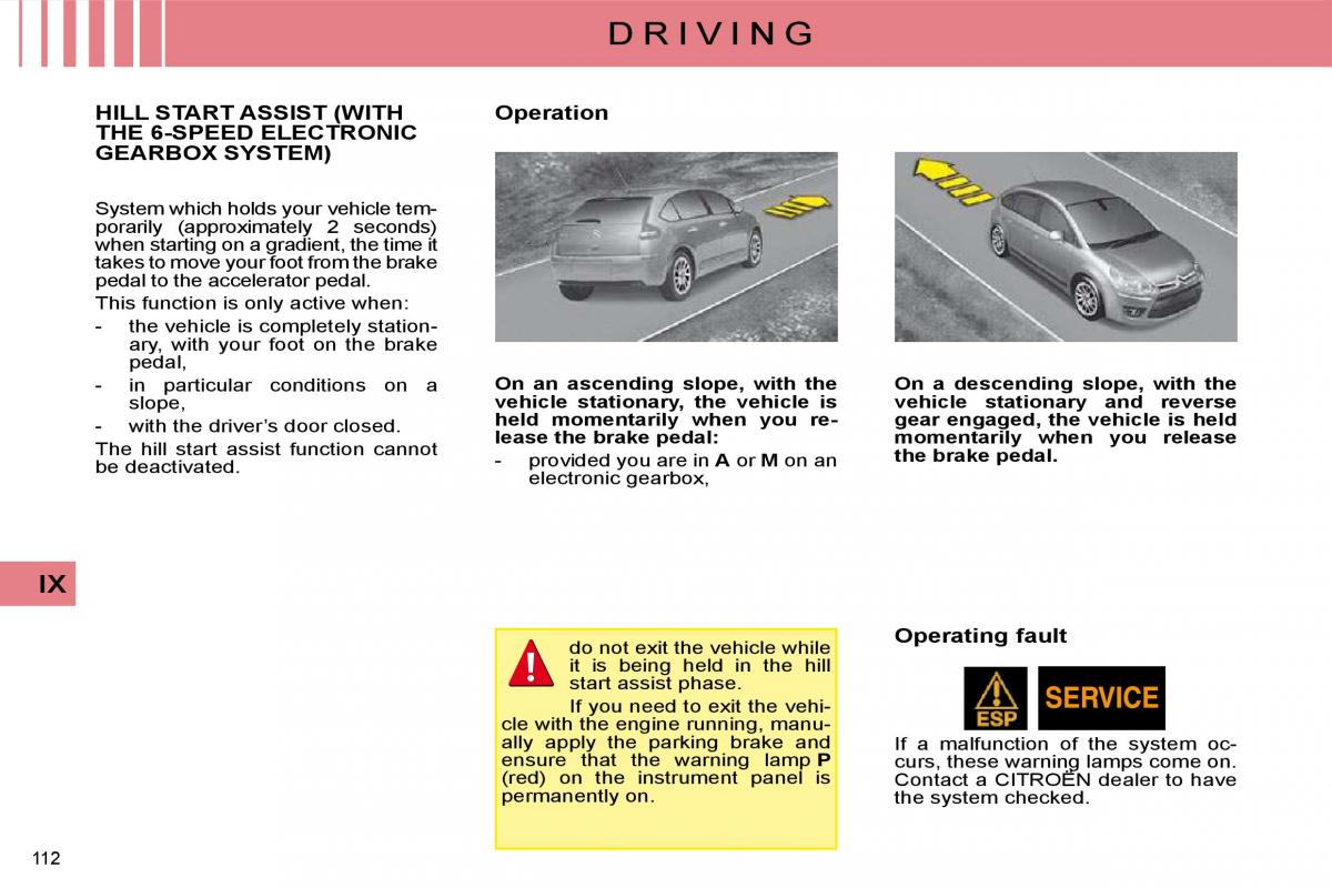 Citroen C4 I 1 owners manual / page 117