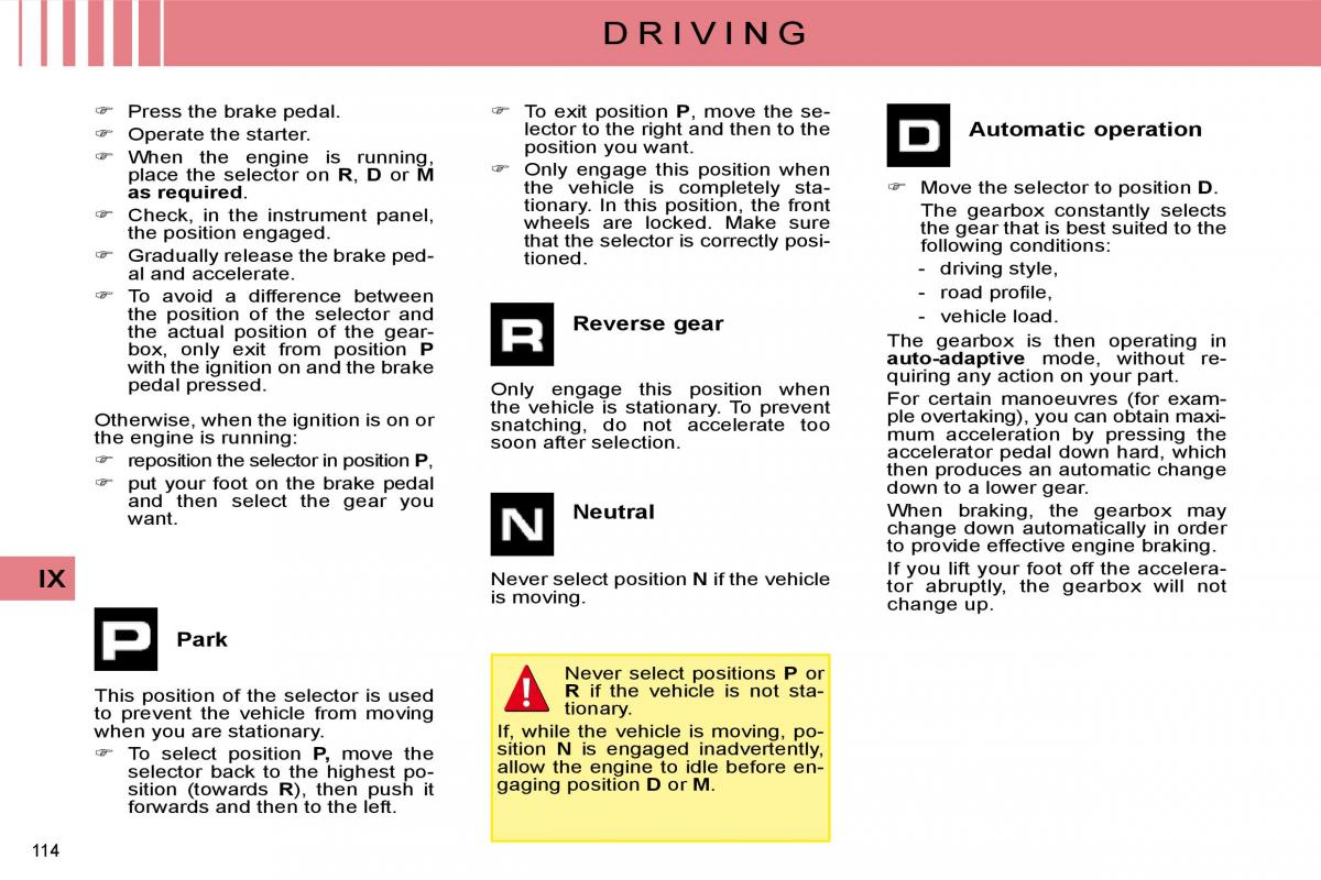 Citroen C4 I 1 owners manual / page 119