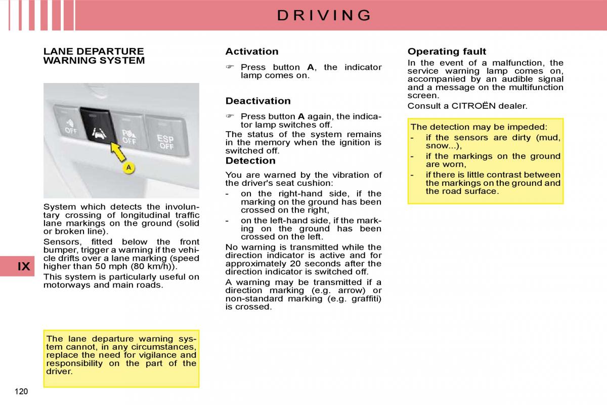 Citroen C4 I 1 owners manual / page 125