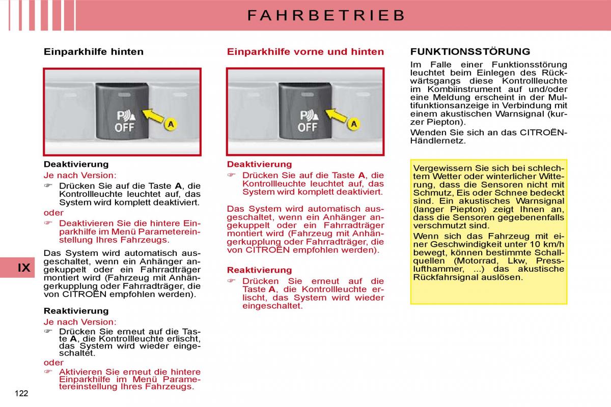 manual  Citroen C4 I 1 owners manual Handbuch / page 269