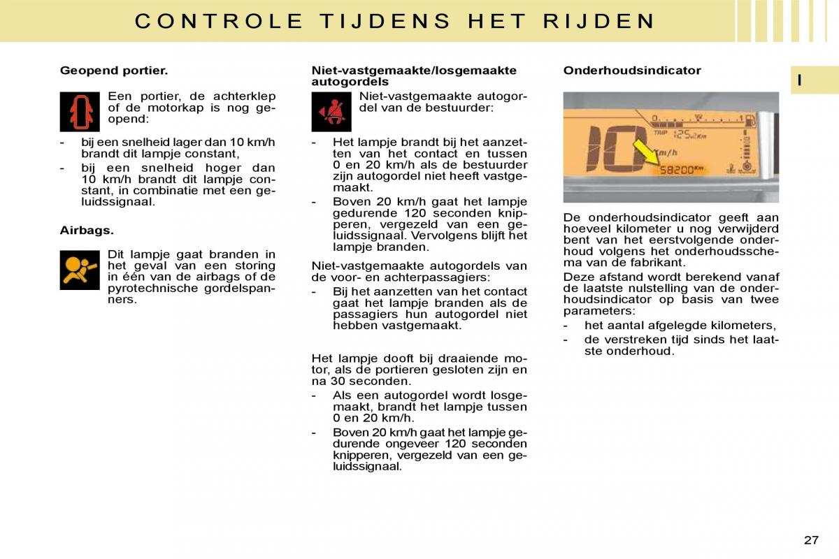 Citroen C4 I 1 owners manual handleiding / page 11