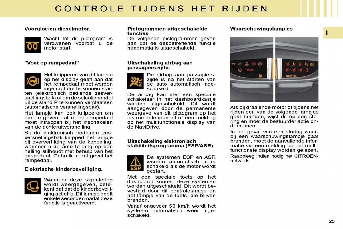 Citroen C4 I 1 owners manual handleiding / page 4