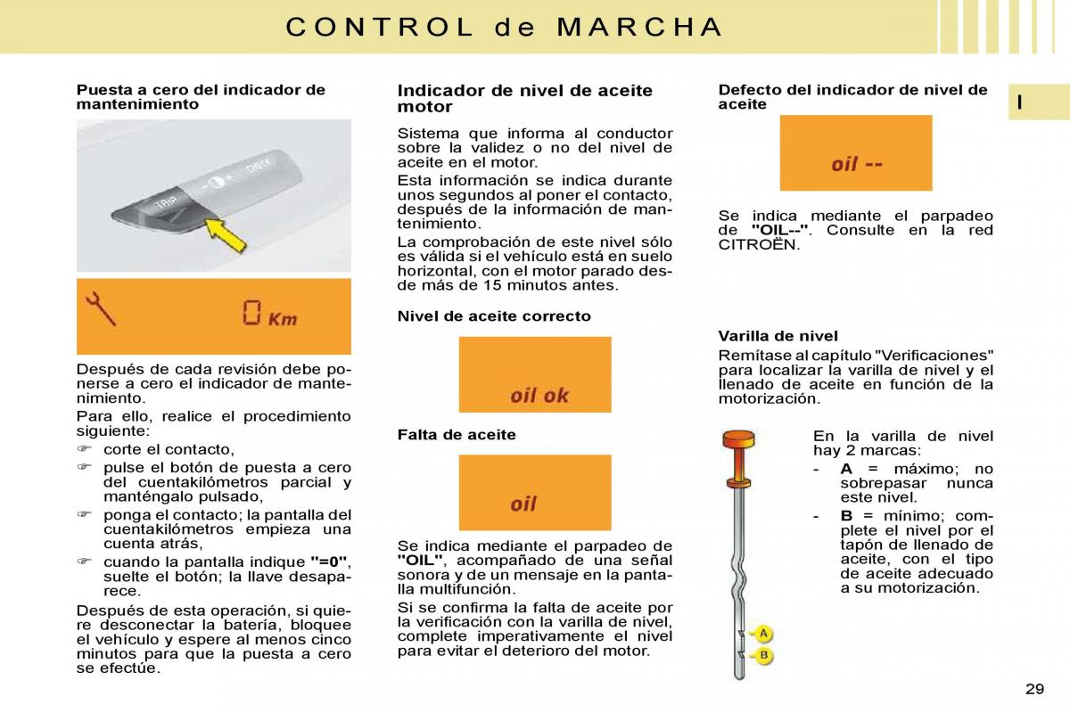 Citroen C4 I 1 owners manual manual del propietario / page 14