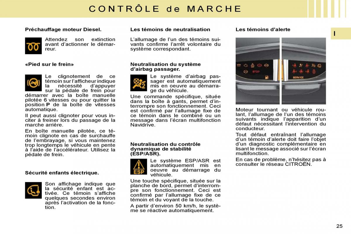 Citroen C4 I 1 owners manual manuel du proprietaire / page 4