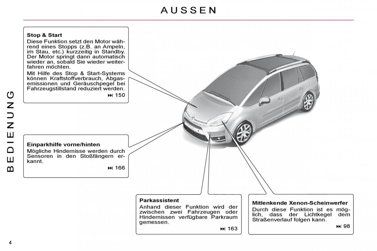 Citroen C4 Picasso I 1 owners manual Handbuch / page 1