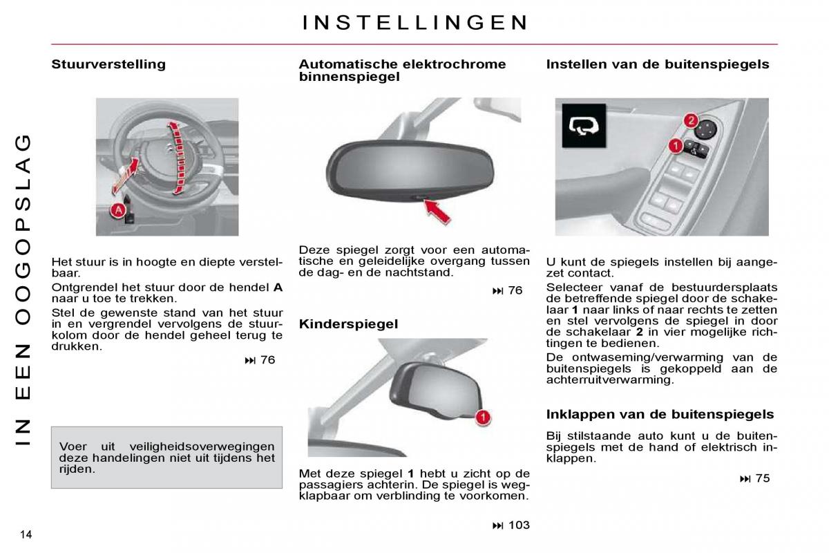 Citroen C4 Picasso I 1 owners manual handleiding / page 11