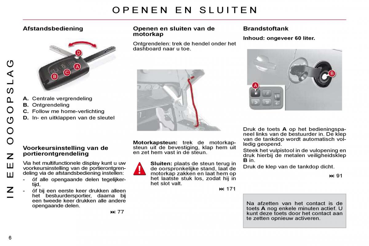 Citroen C4 Picasso I 1 owners manual handleiding / page 3