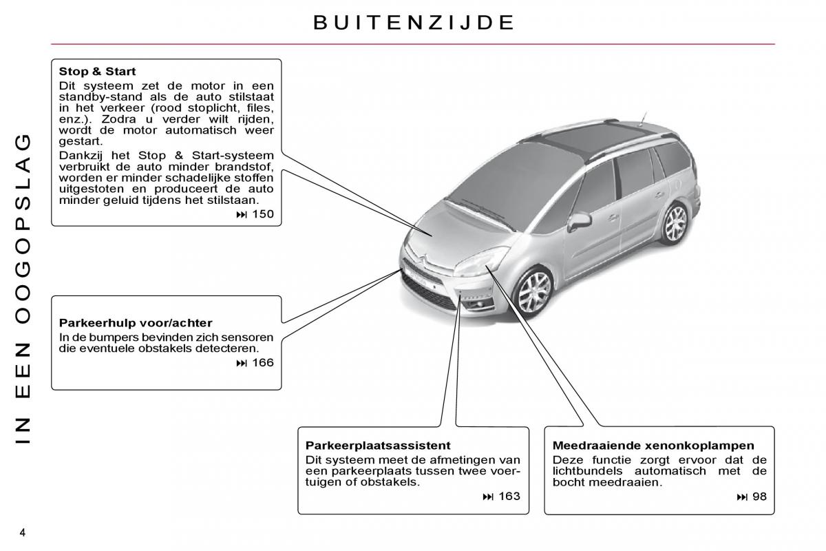 Citroen C4 Picasso I 1 owners manual handleiding / page 1