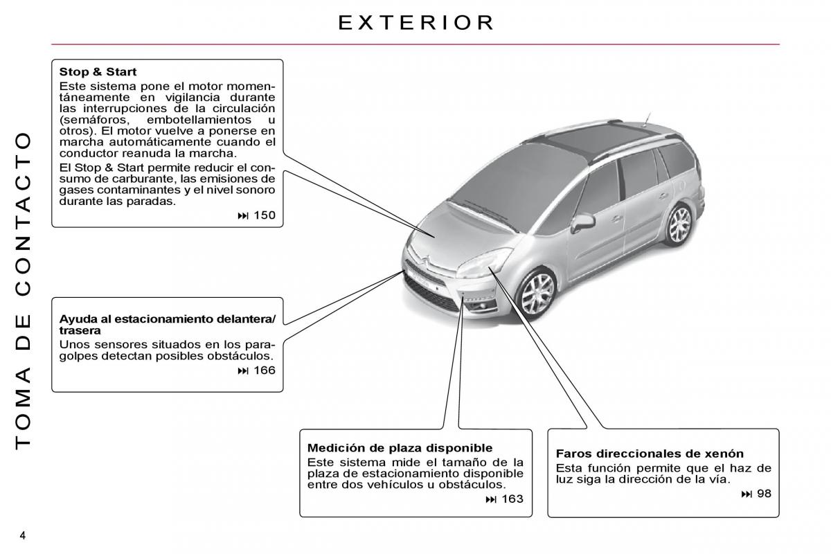 Citroen C4 Picasso I 1 owners manual manual del propietario / page 1