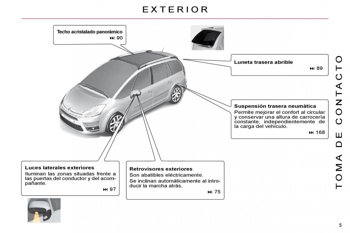 Citroen C4 Picasso I 1 owners manual manual del propietario / page 2